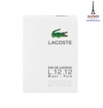 Lacoste Eau de Lacoste L.12.12 Blanc Pure Edt 100ml - Image 3